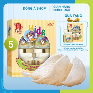 Yến Kiều Kids - Combo mua 5 hộp tặng 1 hộp cùng loại - Yến sào chưng sẵn cho trẻ nhỏ (30% yến) - Hỗ trợ tăng sức đề kháng phát triển thể chất