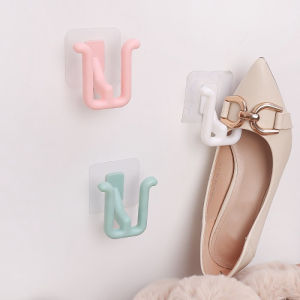 Gantungan Dua Slot Gantungan Sepatu Sandal Hook Tempel Dinding