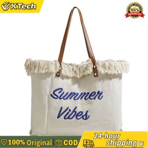 【Free Shipping】 Mens Spacious Canvas Tote Bag Lightweight Durable for Business Beach and Shopping Trips