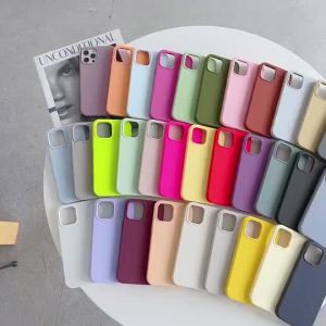 Slim fit Silicone Case Compatible for  17e 16e 16 pro max 15 plus 14 13 12 11 phone case casing cover 手机壳