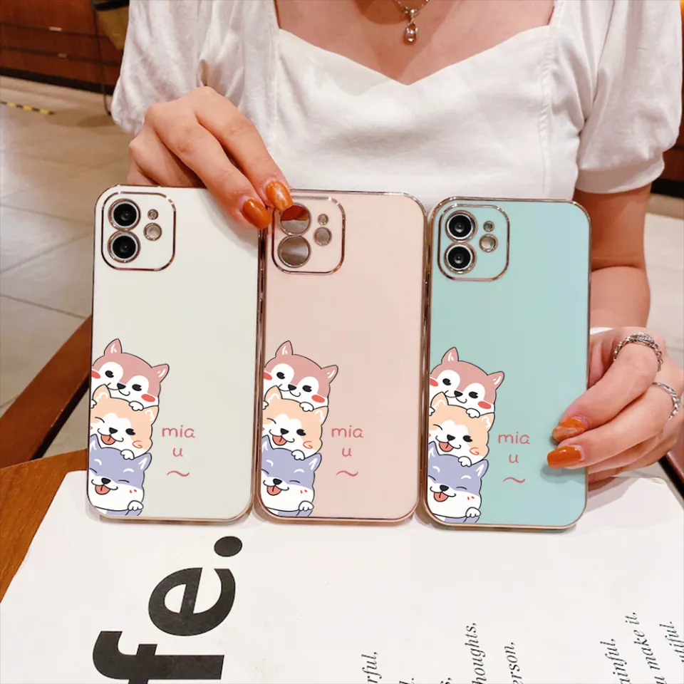 Hontinga Casing Case For Realme Pro Case Cute Cartoon Dogs