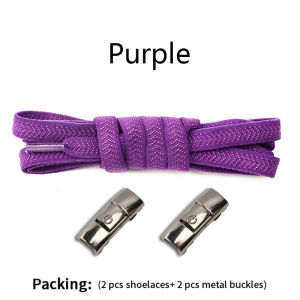 1 Pair No Tie Shoe Laces For Sneakers Elastic Shoelaces Flat Quick on and off Lazy Shoes Lace Men And Women Shoes Accessories