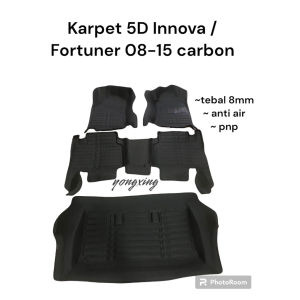 Karpet Mobil 5D Premium Carbon Toyota 08-15 Innova  Fortuner Plug and play  Brand yongxing