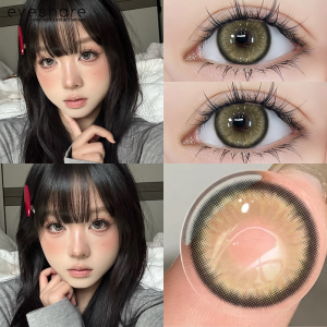 {0.00-8.00} Eyeshare Một cặp kính áp tròng cận thị Diamond Nâu/Xám DIA14.5mm Vận chuyển nhanh