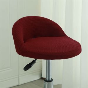 MIRELINA Thickened Bar Chair Cover Elastic Integrated Low-back Chair Covers Removable Dining Chair Cover For Banquet Hotel Dining Home Decoration