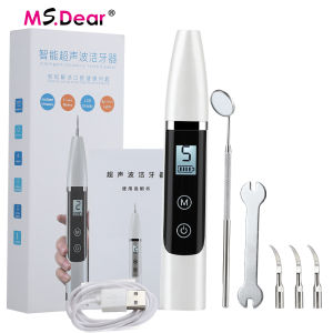 Ultrasonic Tooth Calculus Remover Electric Dental Scaler 31000 / min LCD Display Tooth Cleaner Sonic Smoke Stains Tartar Scaler Tool