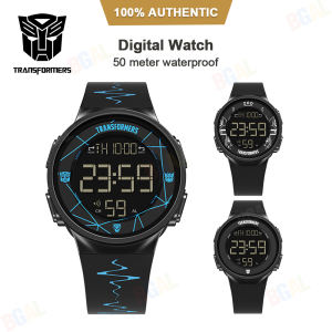(42mm)100% Authentic TRANSFORMERS Watch for Boys Digital Watch with Backlight Scratch Resistant Kids Watch Waterproof Birthday Gift 8553