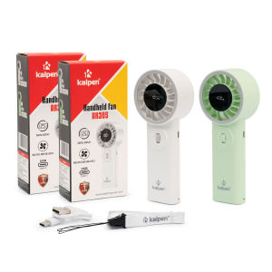 Quạt cầm tay 100 tốc độ gió Kalpen AR305 pin sạc tích điện 3600mAh hàng chính hãng