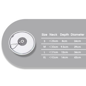 HamshMoc Pet E Collar Clear Flat Panel Lightweight Flexible Steel Frame Reflective