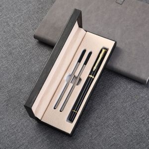 VIVOLILV Delivery from Manila📦Office Gift Box Signature Pen Classic Black Bead Plug-in Ball Pen Business Writing Stationery