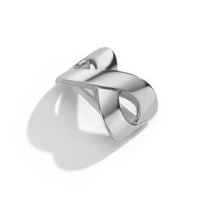 CYI47 Alloy Bow Scarf Buckle Multifunctional Smooth Irregular Shawl Clasp Simpl Hollow Irregular Clothes Corner Clip Scarf Fixing