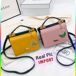 Atdiva Real Pic Tas Selempang Wanita Import Triple Tone Color High Quality / Women Sling Bag