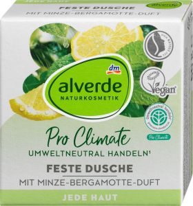 Made.in.Germany🩵🚿🧼Sữa tắm dạng rắn hương bạc hà và Cam alverde NATURKOSMETIK Feste Dusche Minze-Bergamotte 60g