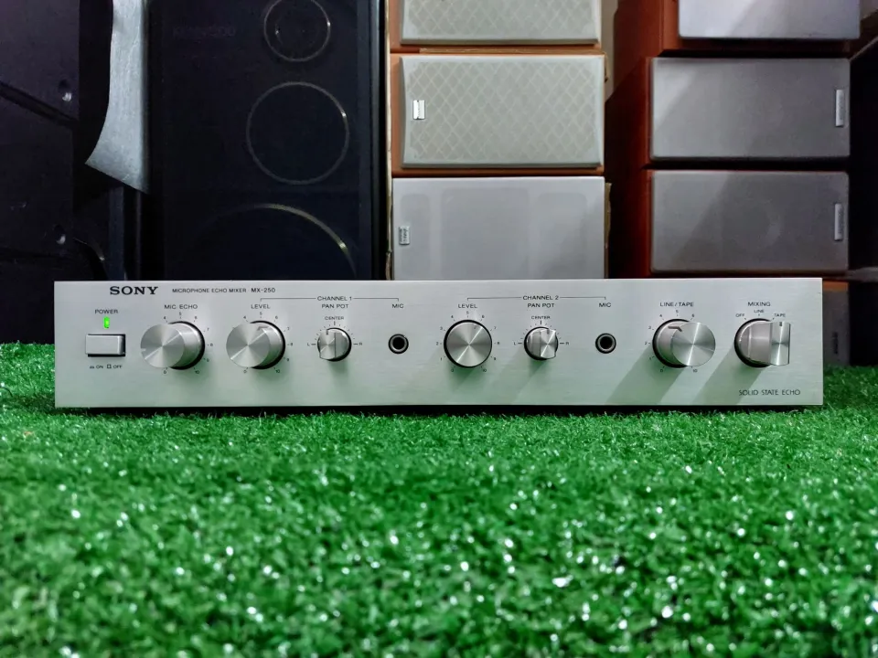 sony microphone echo mixer MX-250 made in Japan จากตู้