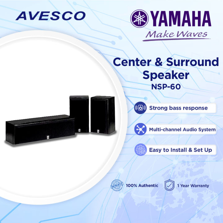 Yamaha NS-P60 Center and Surround Channel Speaker Avesco Dolby