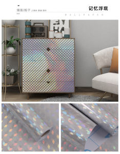 60x200cm bạc long lanh bóng hình nền cho bảng Tủ li tủ quần áo tủ đồ tủ lạnh Fancy Galaxy laser không thấm nước phòng tự làm Thiết kế hình dán tường tự dính warpper cho hộp quà tặng