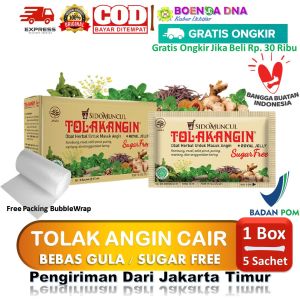 COD Tolak Angin Bebas Gula Cair 1 BOX 5 Sachet - Mengatasi Masuk Angin