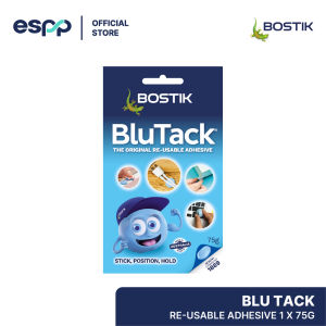 Bostik Blu Tack Reusable Multipurpose Adhesive 75g Original White and Colour