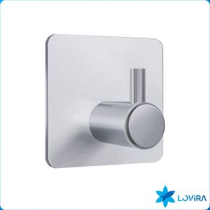 LoviRa Towel hook wall door clothes kitchen bathroom rust proof self-adhesive towel rack