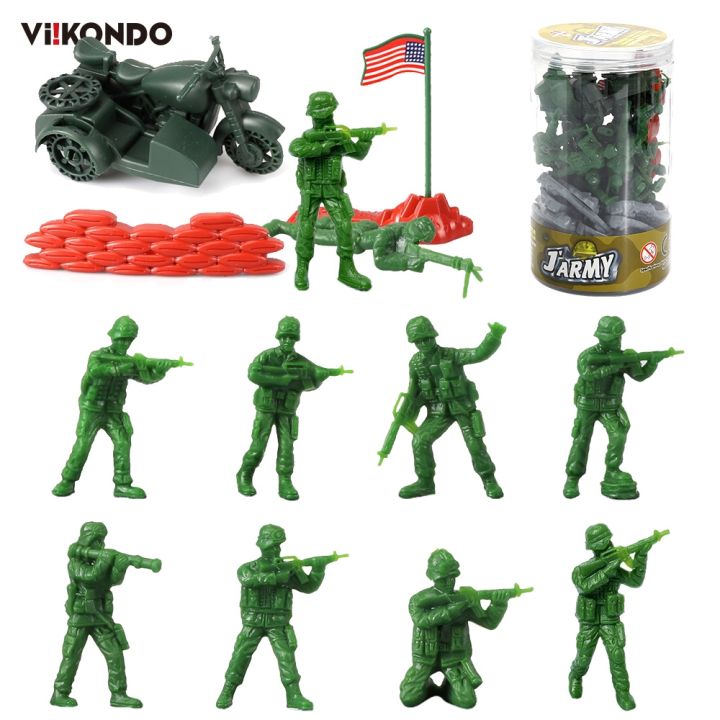 ☎ 2022 New ViiKONDO 23Pcs/Bucket Modern War Army Men Toy Soldier US ...