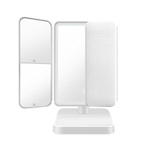 [SG Seller]Make-up Mirror Beauty Mirror. Magnifying three-mirror folding mirror. Lamp mirror home LED with lamp mirror