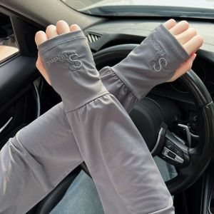 SERENEGLOW Viscose Fiber Sun-Protection Oversleeves Mens Loose New UV Protection Summer Cycling Driving Oversleeve Oversleeves Ice Sleeve