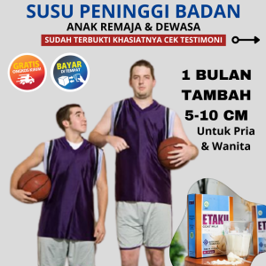 Suplemen Susu Peninggi Badan Umur 1 - 40 Tahun Meninggikan Tubuh Anak Dan Orang Dewasa Spesialis Buat Peningkat Tinggi Untuk Usia Remaja Penguat Tulang Melancarkan Produksi Asi Meningkatkan Kecerdasan Anak - Susu Kambing Etaku 10 Sachet