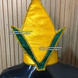 Nutrition Month Children Mais/Corn V2 Costume Outfit Vegetable & Fruit Halloween Cosplay School Event Performance Costume for Kids