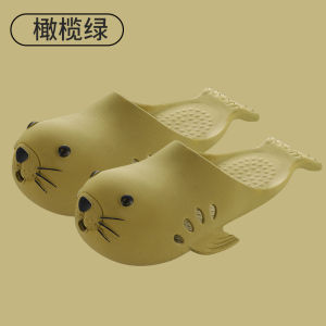 New Seal Slippers Cute And Girlish CoupleS Closed-Toe Slippers Suitable For Indoor And Outdoor Use Beach Sandals