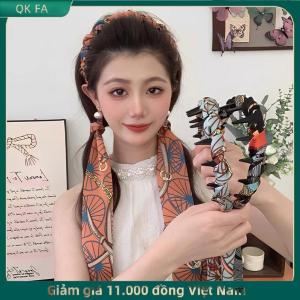 QK FA ✨ Ribbon Lược Headband cổ điển sóng Headband với hoa Ribbon & Comb - Reversible vương miện cao hiệu ứng hairband