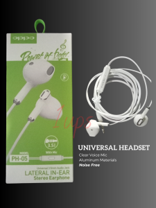 Original Universal earphones Oppo with Mic Use for Android Phones Laptop PC