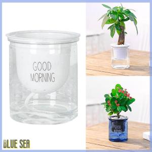 bluesea หม้อดอกไม้โปร่งใส Self-watering พืชดอกไม้หม้อตกแต่งบ้านสวน