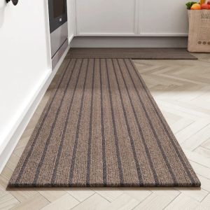Kitchen Floor Mat Oil Proof Floor Mat Bathroom Waterproof Floor Mat Striped Thickened Floor Mat Anti Fouling Floor Mat At The Entrance