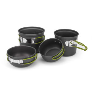 Outdoor Camping Stove Cookware Set Non-stick Portable Picnic Pot Travel Mini Stove Durable Kitchen Soup Pans Kit Cooking
