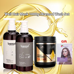 Bremod Shampoo & Conditioner +Hair 400mL Hair Treatment Organic Silicone Repair Hair Damage