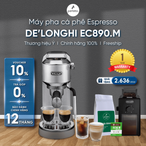 Máy pha cà phê DeLonghi Dedica Duo EC890 | Arte EC885– Chính hãng pha Espresso Cappuccino tại nhà