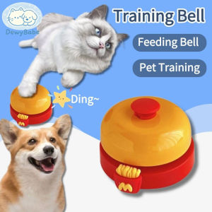 DewyBabe Pet Training Bell Mainan Kucing Dog Cat Toy Ringing Button Tool
