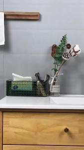 Light luxury style high-end tissue box minimalist paper drawing box living room coffee table creative decoration desktop storage box barrel