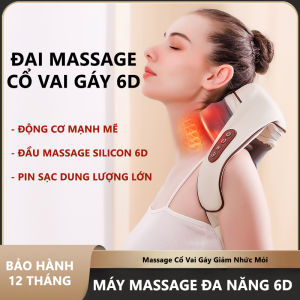 Máy Massage Cổ Vai Gáy 6D Giảm Đau Mỏi Cải Thiện Sức Khỏe Sử Dụng Cho Văn Phòng Người Cao Tuổi