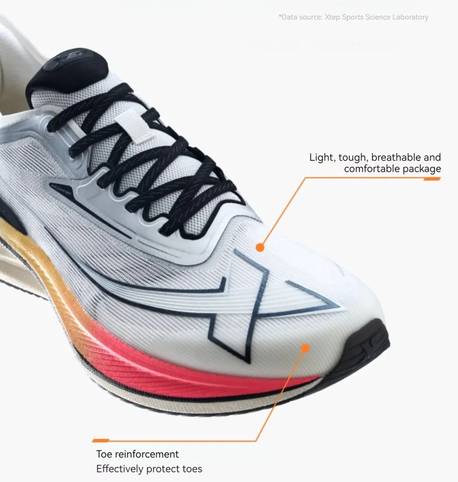 XTEP One-piece 2.0 Men's Running Shoes Shock Absorbing Sports Shoes 3D Printing Rebound Sneakers Men Badminton Shoes Racing Shoes 876319110073 I3101679788