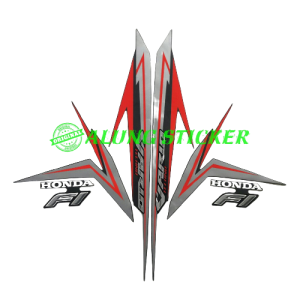 STIKER STRIPING LIS BODY MOTOR VARIO TECHNO 125 FI 2016 FULL HITAM-MERAH STANDAR