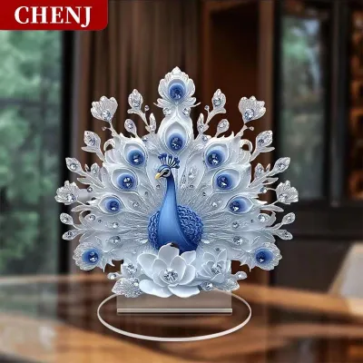 [COD] CHENJ TOOL Trang Trí Nội Thất Con Công Hình Con Công Trang Trí Nội Thất Cho Văn Phòng Tân Gia Món Quà Máy Tính Để Bàn Trang Trí Nội Thất Trang Trí