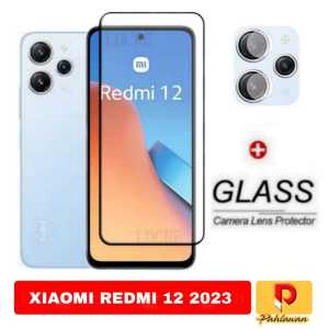 PROMO PAKET 2 INC 1 Tempered Glass XIAOMI REDMI 12 2023 / REDMI 12C / REDMI 10C 2022 Anti Gores Kaca Screen Protector