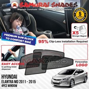 Car Sunshade HYUNDAI ELANTRA SANTA FE SONATA STAREX TUCSON STRONG MAGNET SAMURAI SUN SHADES Magnetic Pelindung Matahari