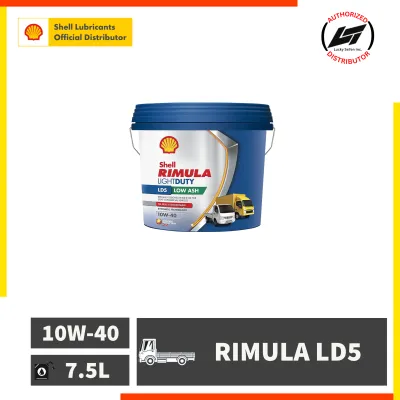 Shell Rimula LD5 Low Ash 10W-40 7.5L