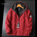 Men's Hooded Polar Jacket Thick Casual Solid Jacket With Pockets Large Winter Jackets. 