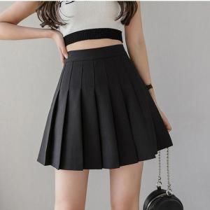 Korean Fashion Womens High Waist Skirt Slim Pleated Skater Tennis School cheer dance Skirt【xs-3xl】