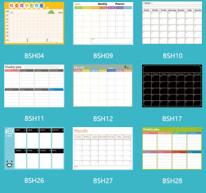 Magnetic Dry Erase Calendar Family Schedule PlannerA3 [Multiple Designs available]