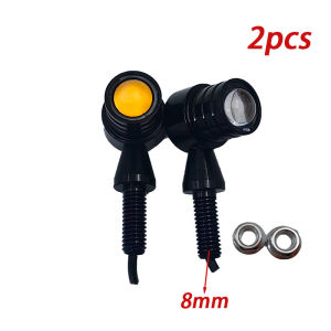 REALZION Mini Turn Signal Light Retro R15 R3 Mt15 Mt03 Sz Fz Xsr Ninja Cbr Crf Nmax Click Adv 8mm