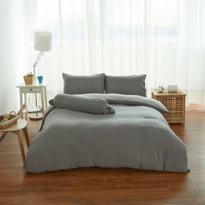 Cotton Pure™ Ash Grey Jersey Cotton Bundle Bed Set
